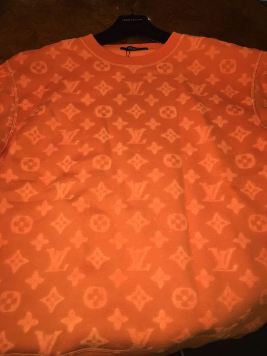 Louis Vuitton LV Orange Monogram Sweater Shirt 🎃