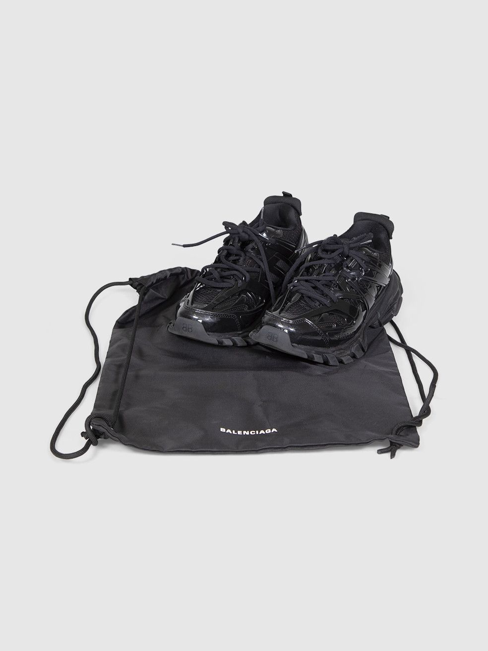 Balenciaga Black Track Chunky Trainers Size US 9.5 / IT 39.5 - 3 Thumbnail