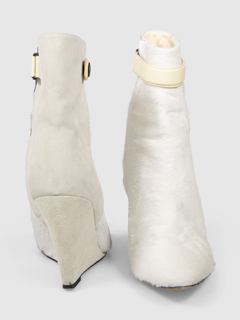 Isabel Marant White Suede & Pony Calfskin Boots Size US 10 / IT 40 - 3 Thumbnail