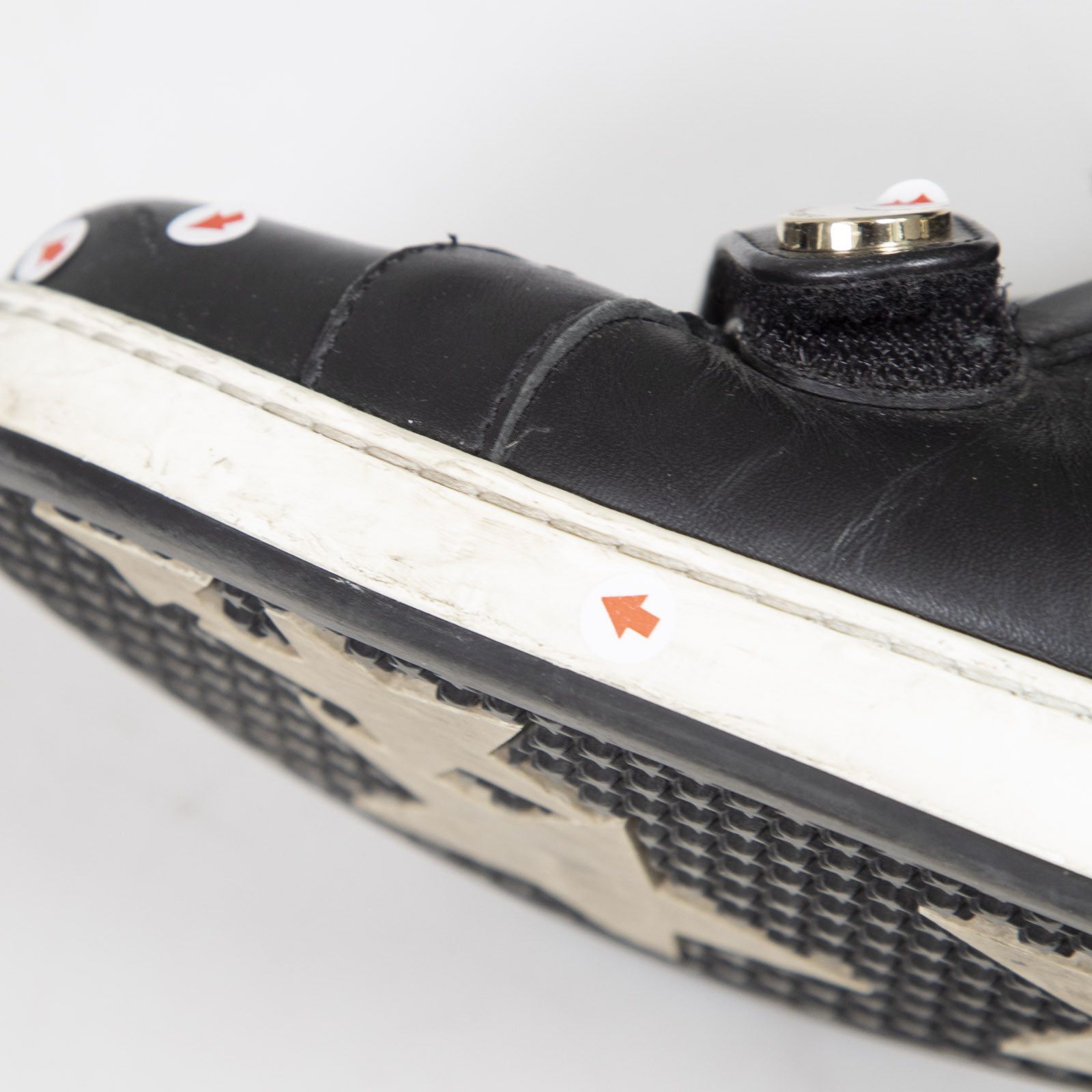 Jimmy Choo Black Leather NY Velcro Trainers Size US 8.5 / IT 38.5 - 15 Thumbnail
