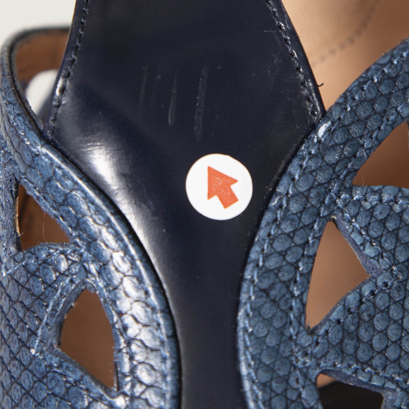 Robert Clergerie Blue Leather Platform Heels Size US 9.5 / IT 39.5 - 9 Thumbnail
