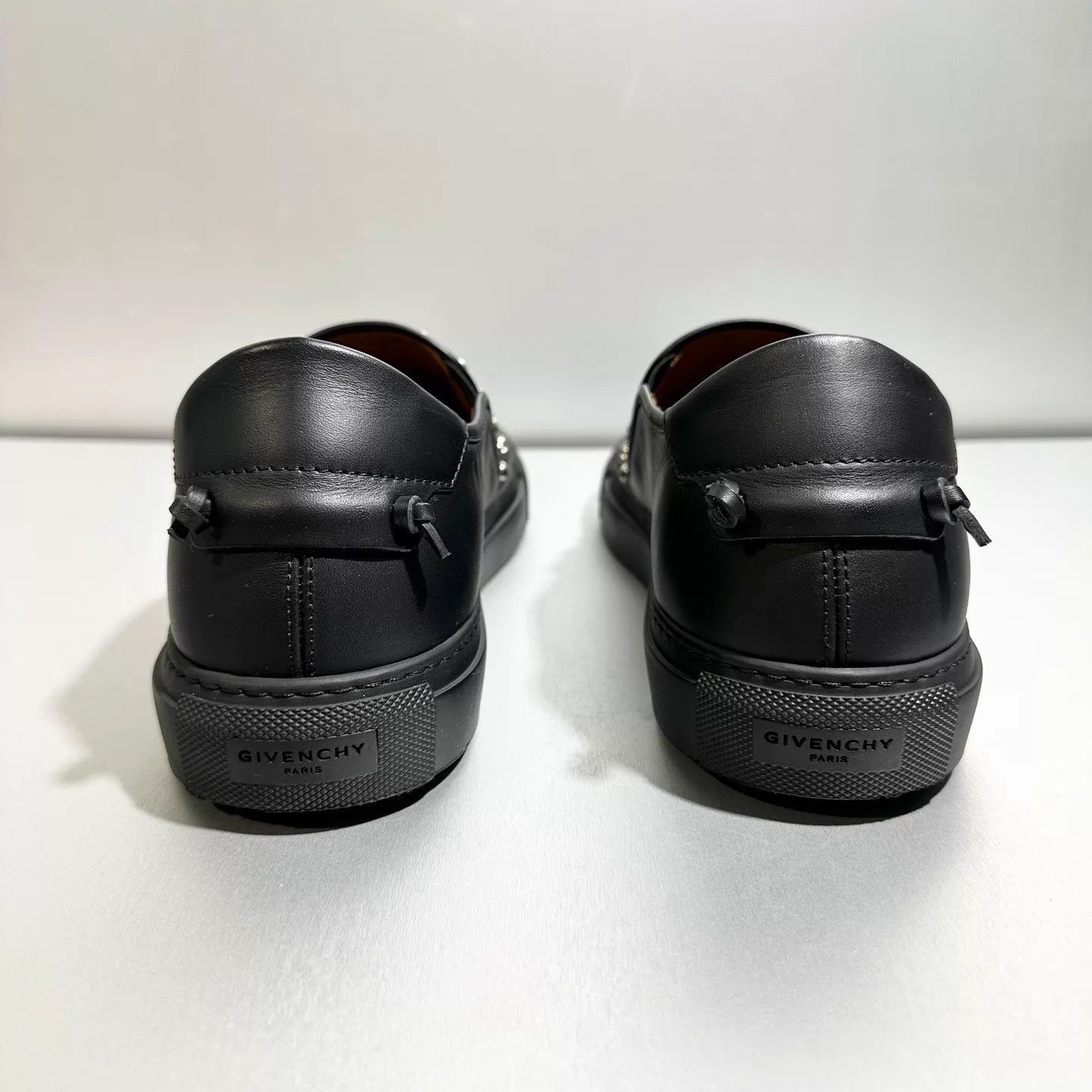 Givenchy Black Studded Slip-On Shoes with Blue Accents Size US 11 / EU 44 - 5 Thumbnail
