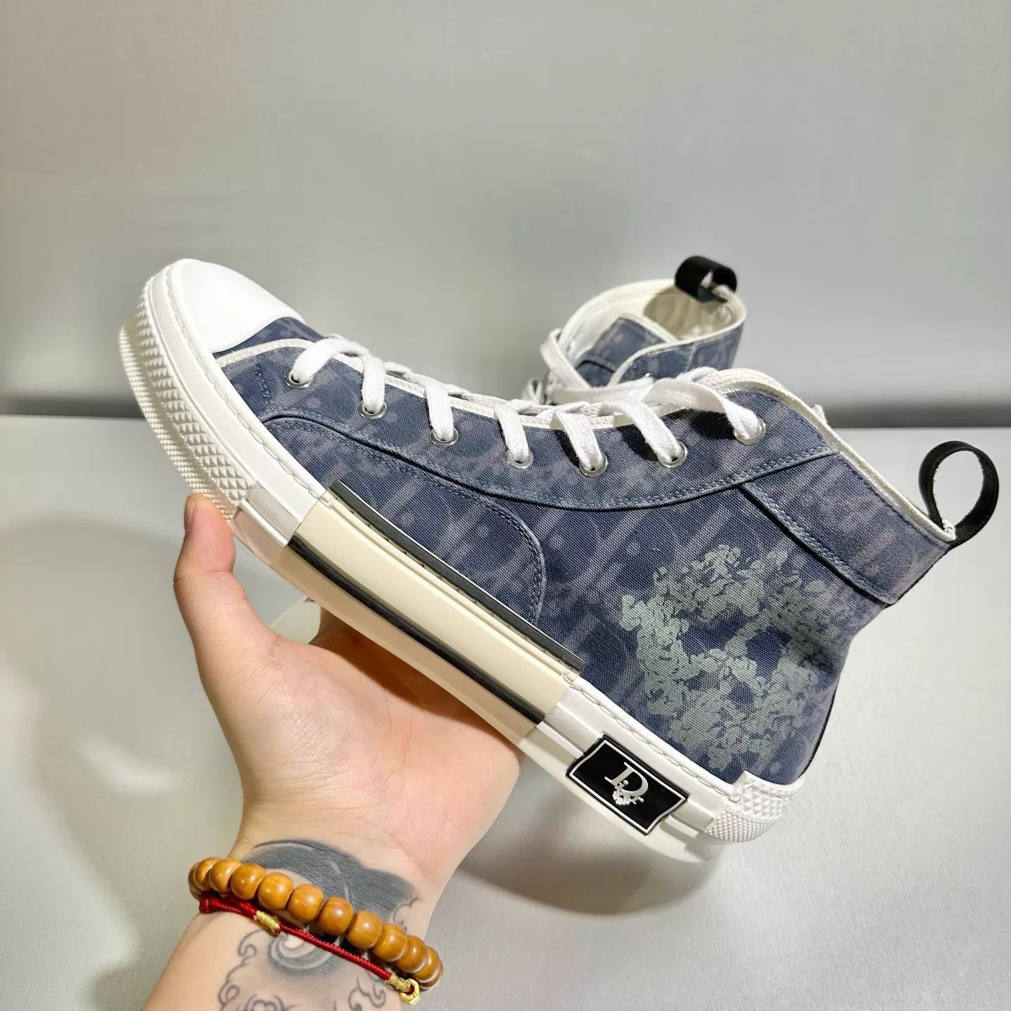 Dior Blue High-Top Sneakers Size 11 Size US 11 / EU 44 - 9 Thumbnail