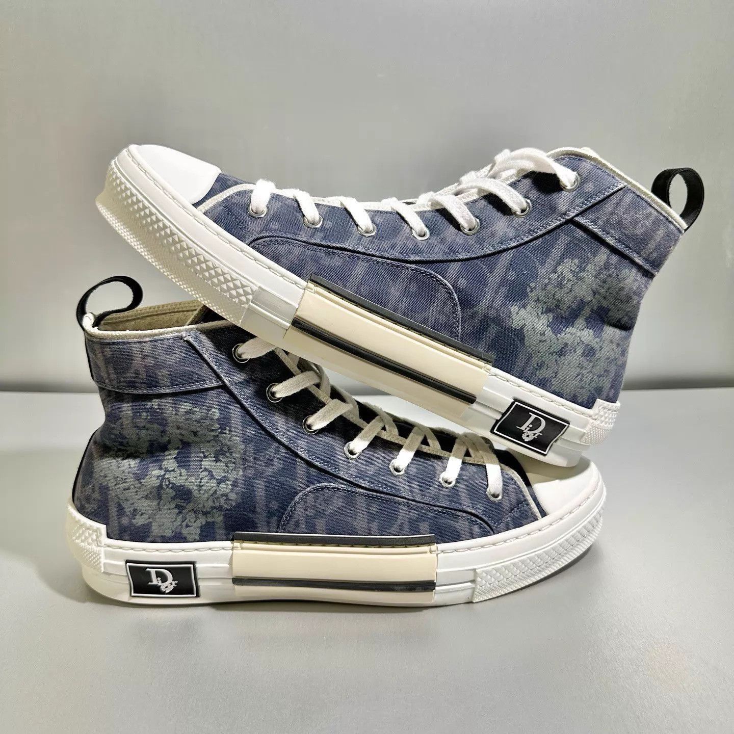 Dior Blue High-Top Sneakers Size 11 Size US 11 / EU 44 - 3 Thumbnail