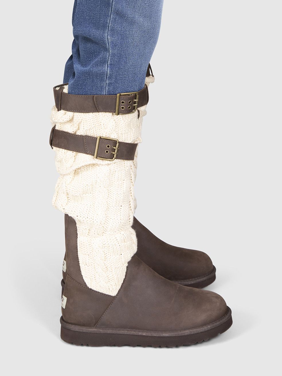 Ugg Brown & Beige Suede Cassidee Boots Size US 11 / IT 41 - 2 Thumbnail