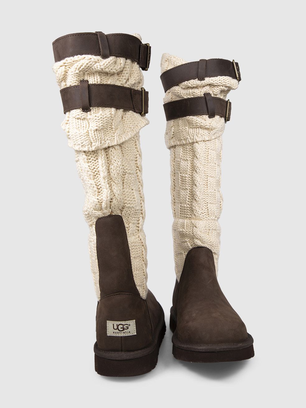 Ugg Brown & Beige Suede Cassidee Boots Size US 11 / IT 41 - 3 Thumbnail