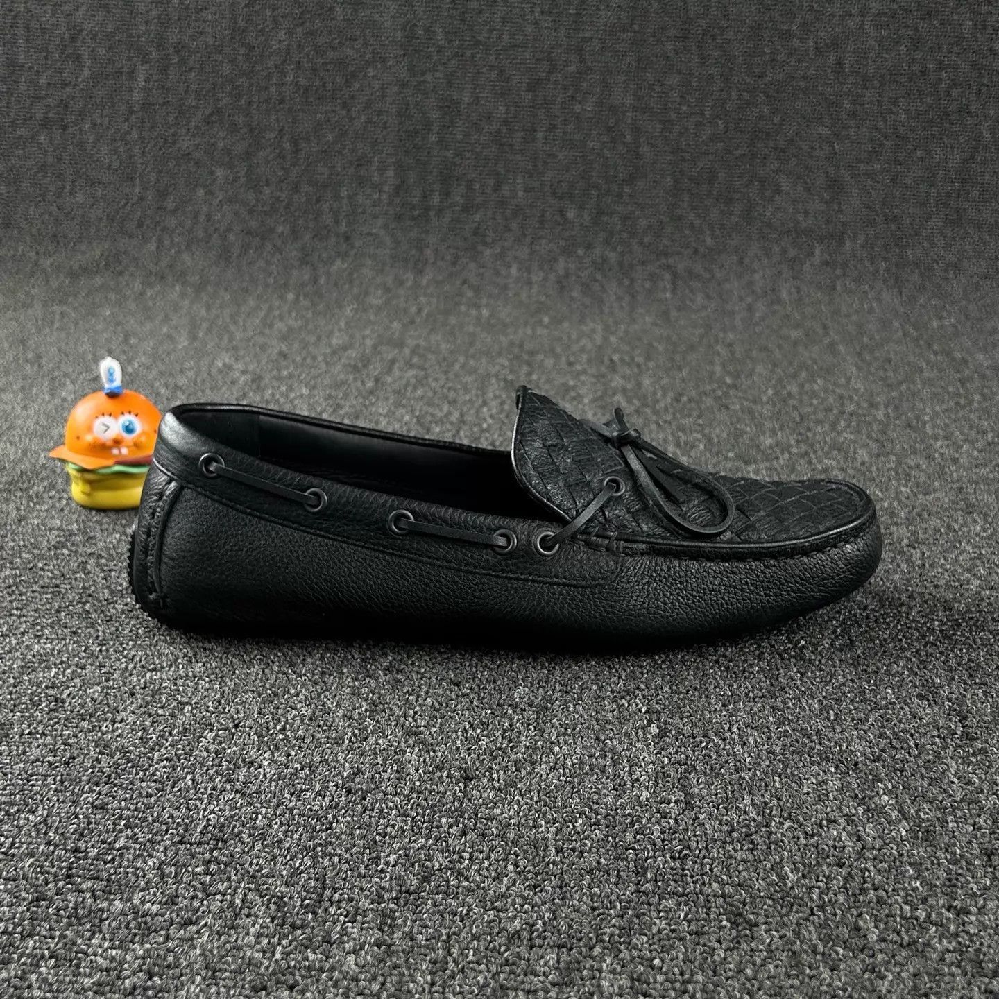 Bottega Veneta Black Woven Leather Slip-On Loafers Size US 8 / EU 41 - 4 Thumbnail