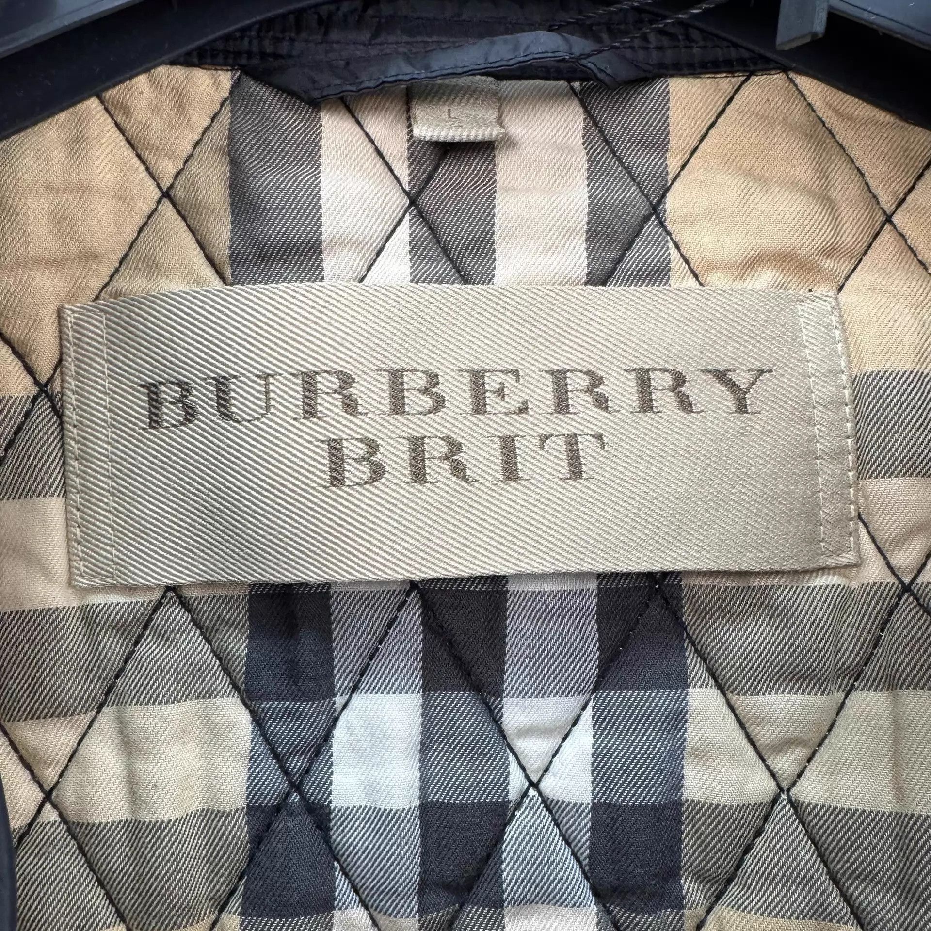 Burberry Quilted Diamond Pattern Collared Jacket Size US L / EU 52-54 / 3 - 7 Thumbnail