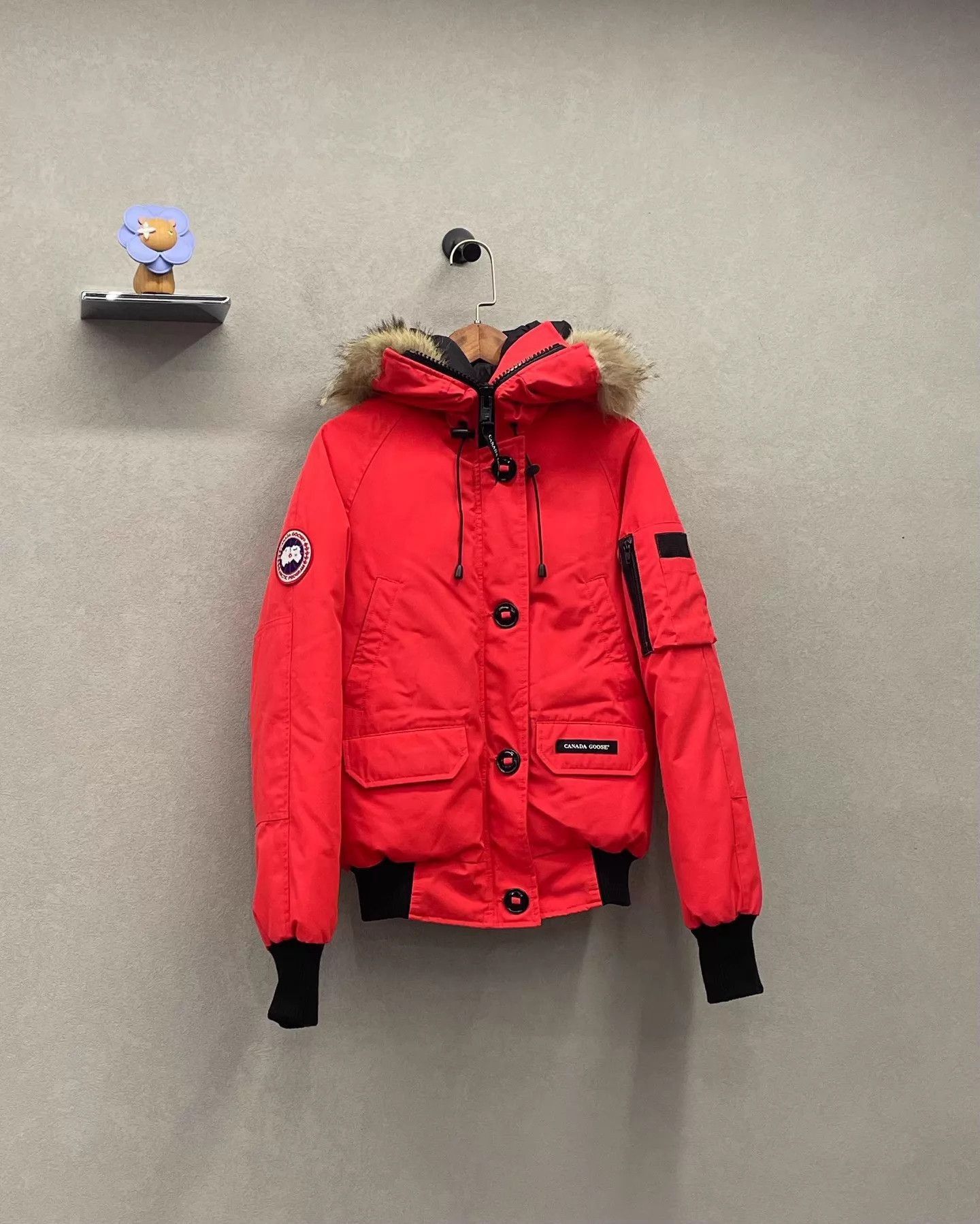 Canada Goose Red Parka with Fur Hood - Size XS Size US XS / EU 42 / 0 - 2 Thumbnail