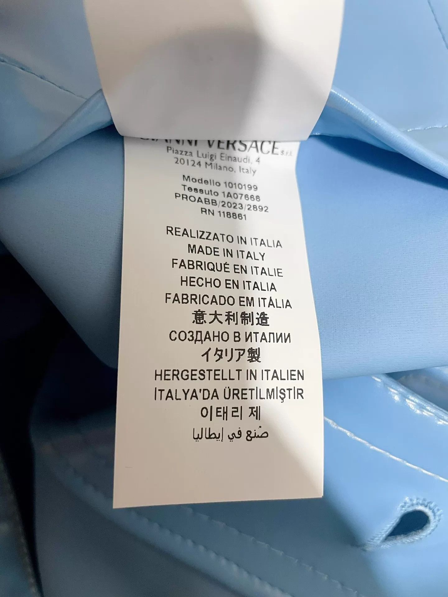 Versace Blue Button-Up Light Jacket Size L Size US L / EU 52-54 / 3 - 8 Thumbnail