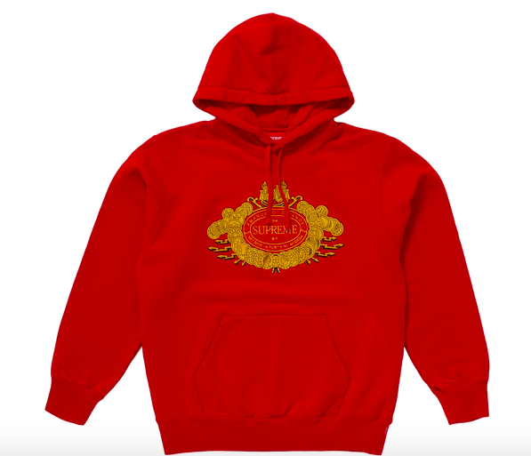 Supreme Love or Hate Hooded Sweatshirt Red Sweaters Knitwear