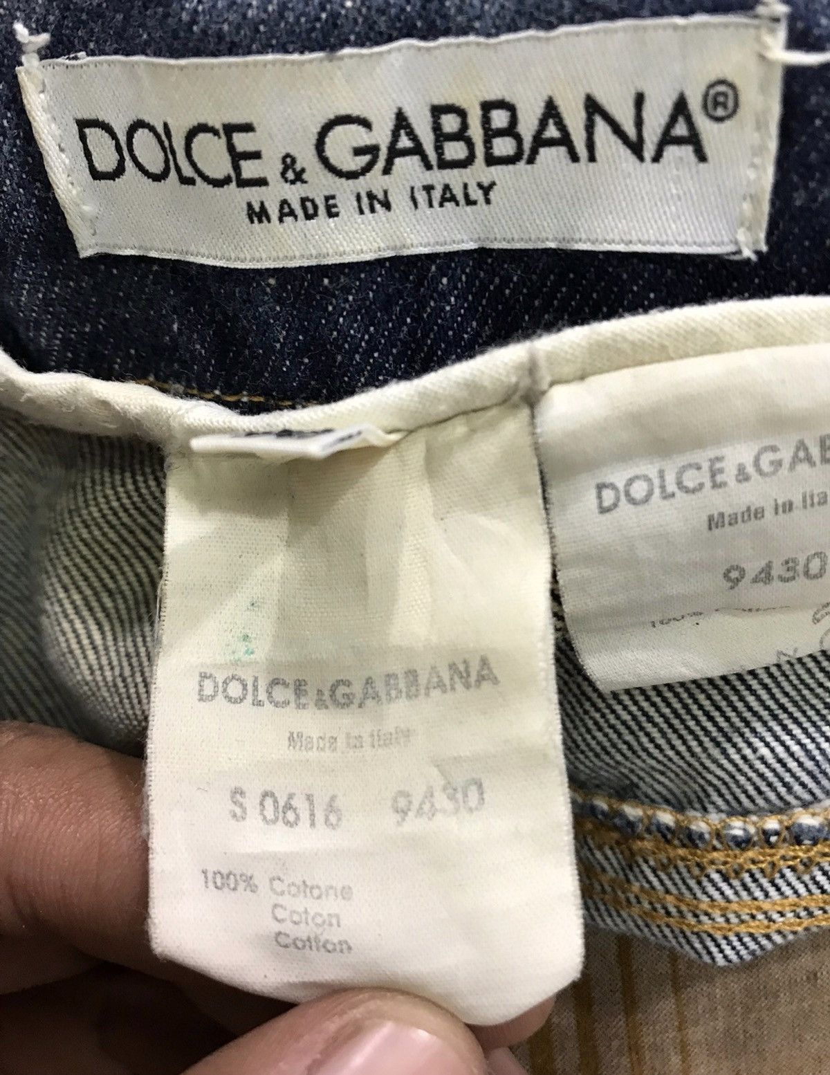 Dolce & Gabbana Dolce & Gabbana Distressed Faded Rips Denim Jeans Made Italy Size US 35 - 11 Thumbnail