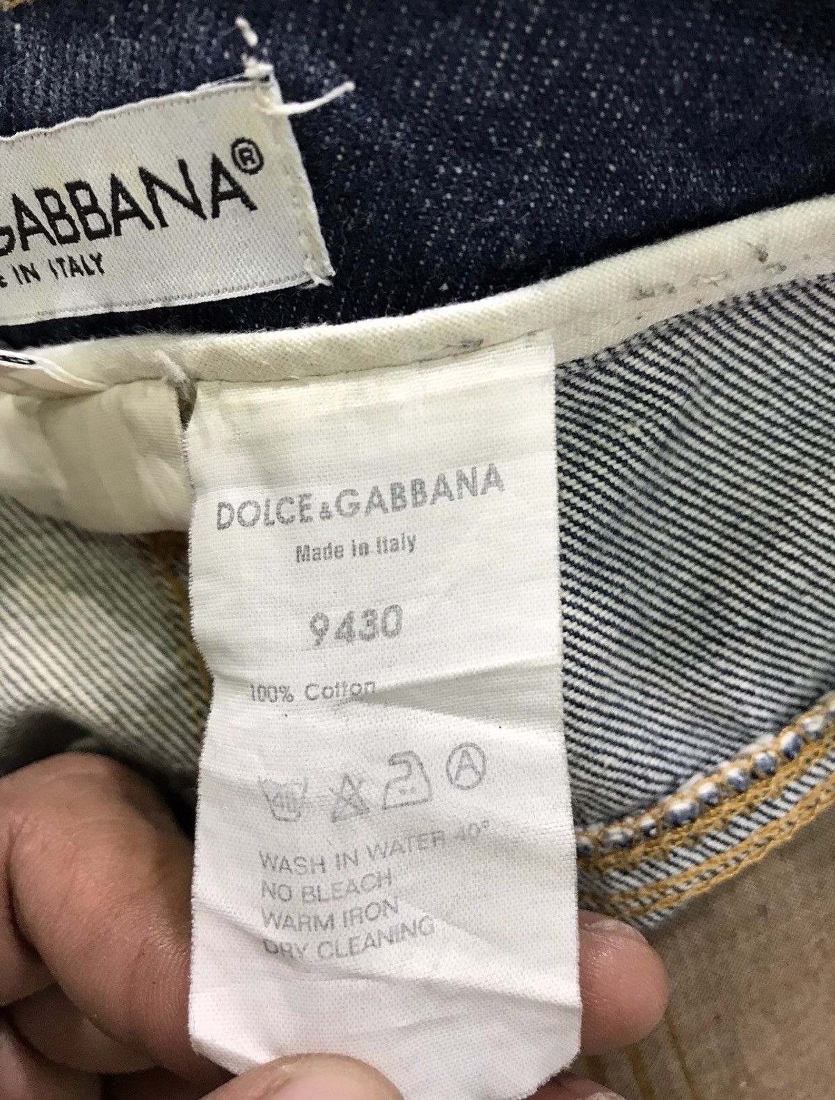 Dolce & Gabbana Dolce & Gabbana Distressed Faded Rips Denim Jeans Made Italy Size US 35 - 9 Thumbnail