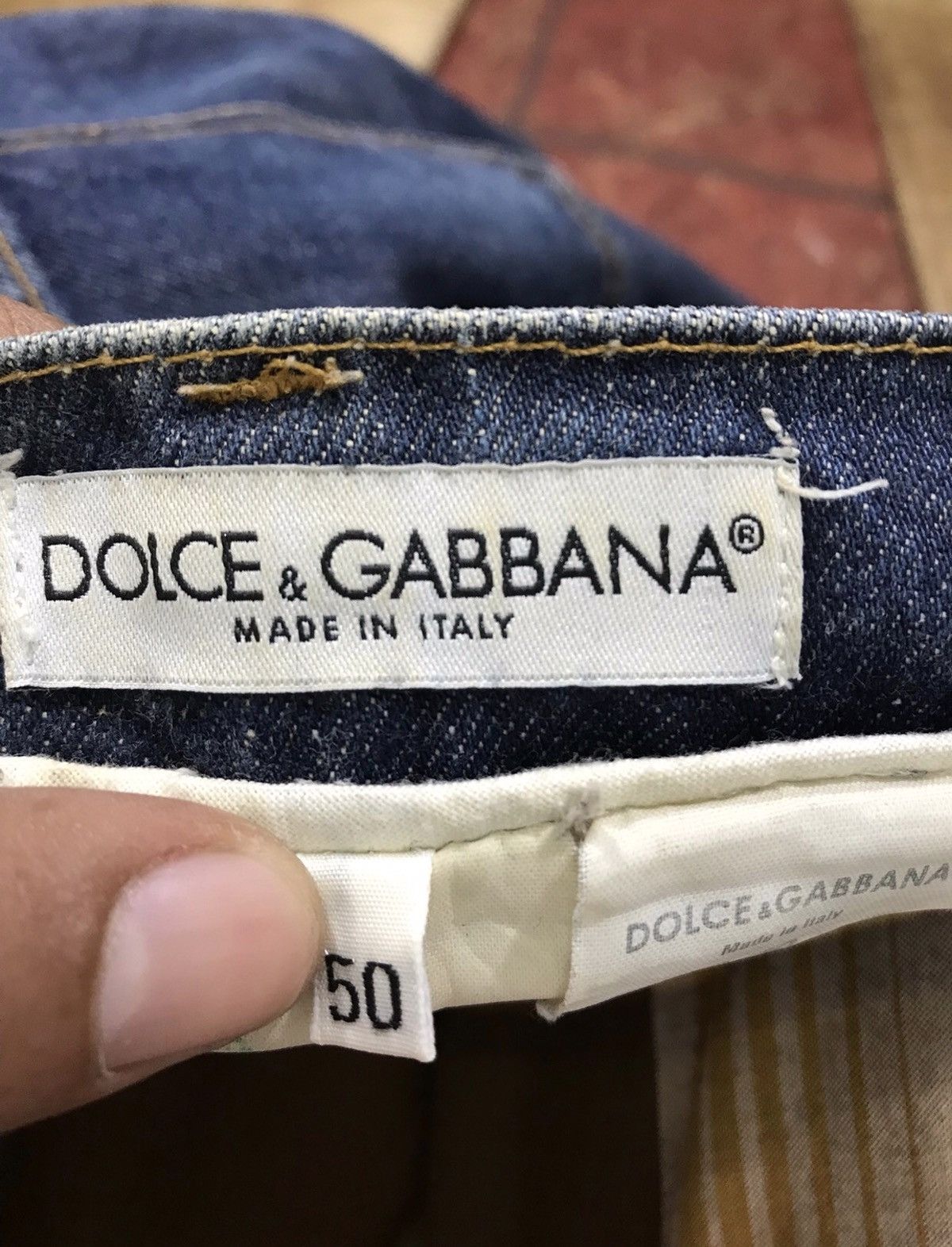 Dolce & Gabbana Dolce & Gabbana Distressed Faded Rips Denim Jeans Made Italy Size US 35 - 8 Thumbnail