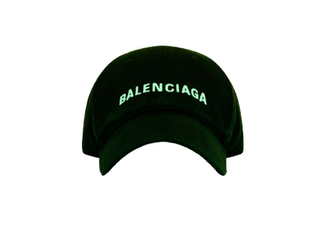 Balenciaga Balenciaga Logo Front Cap Glow In The Dark In Black / size s Size ONE SIZE - 2 Thumbnail