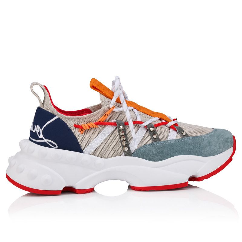 Christian Louboutin Trailnrun Sneakers navy/green/orange Size US 7 / EU 40 - 3 Thumbnail