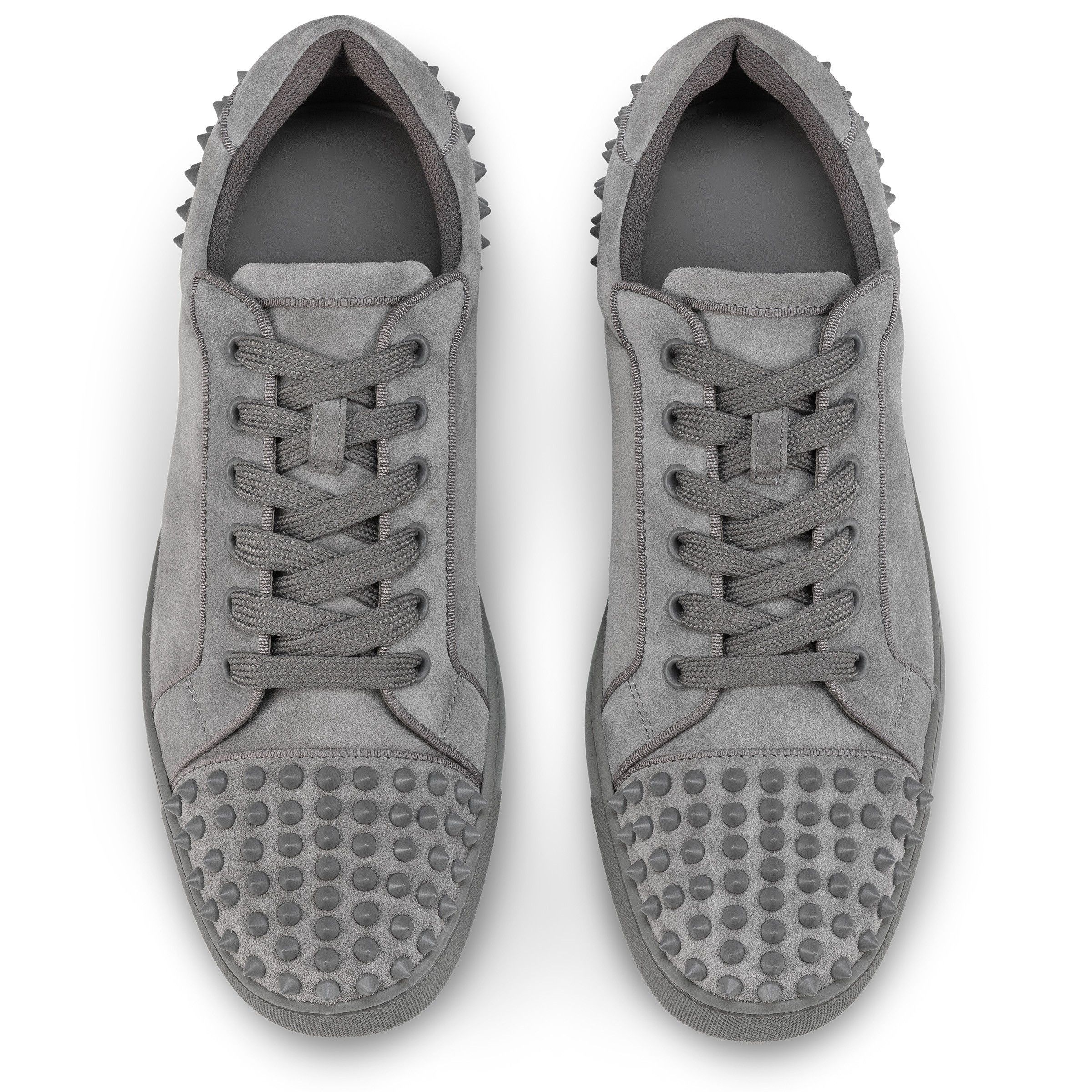 Christian Louboutin Seavaste 2 grey spike sneakers Size US 6 / EU 39 - 4 Thumbnail