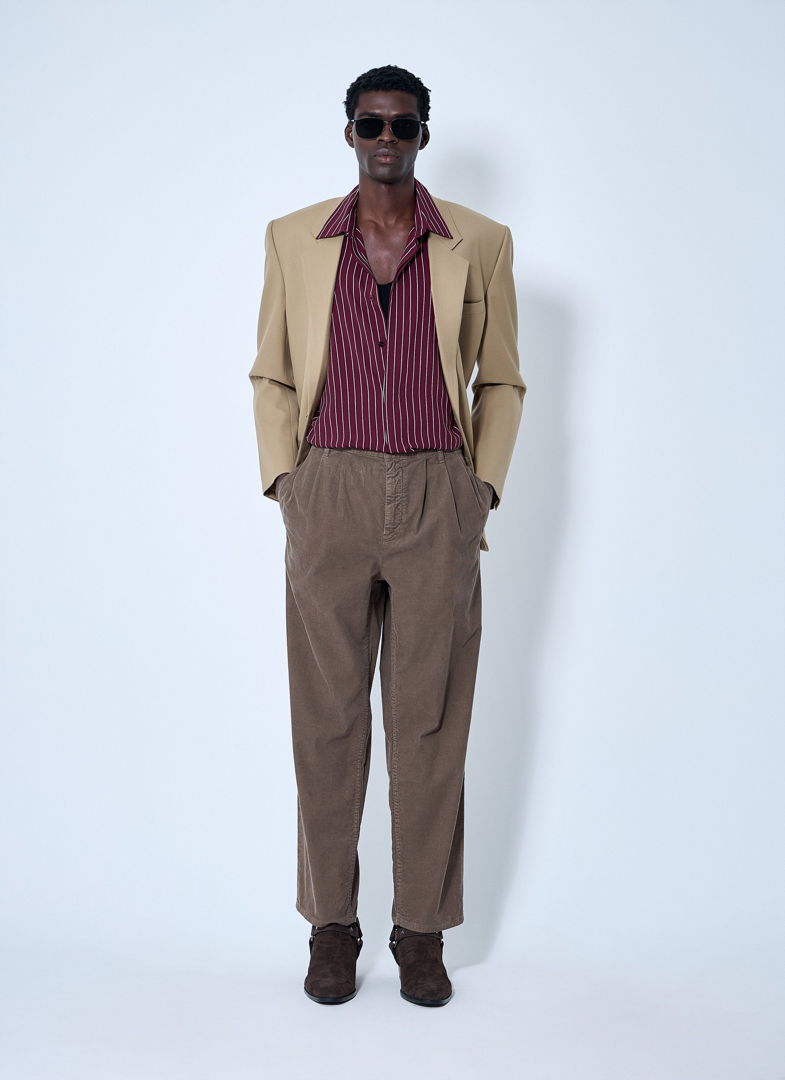 Saint Laurent Paris baggy pants in corduroy Size US 32 / EU 48 - 2 Thumbnail