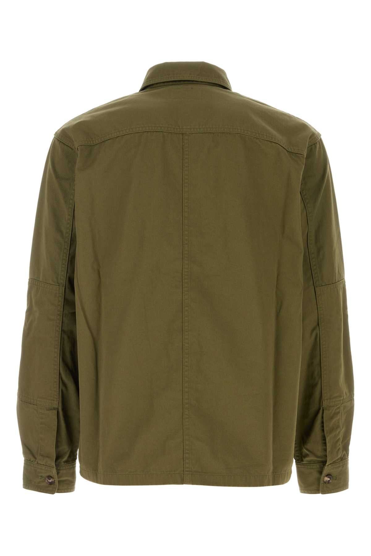 Saint Laurent Paris overshirt in cotton twill ( army green ) Size US XS / EU 42 / 0 - 2 Thumbnail