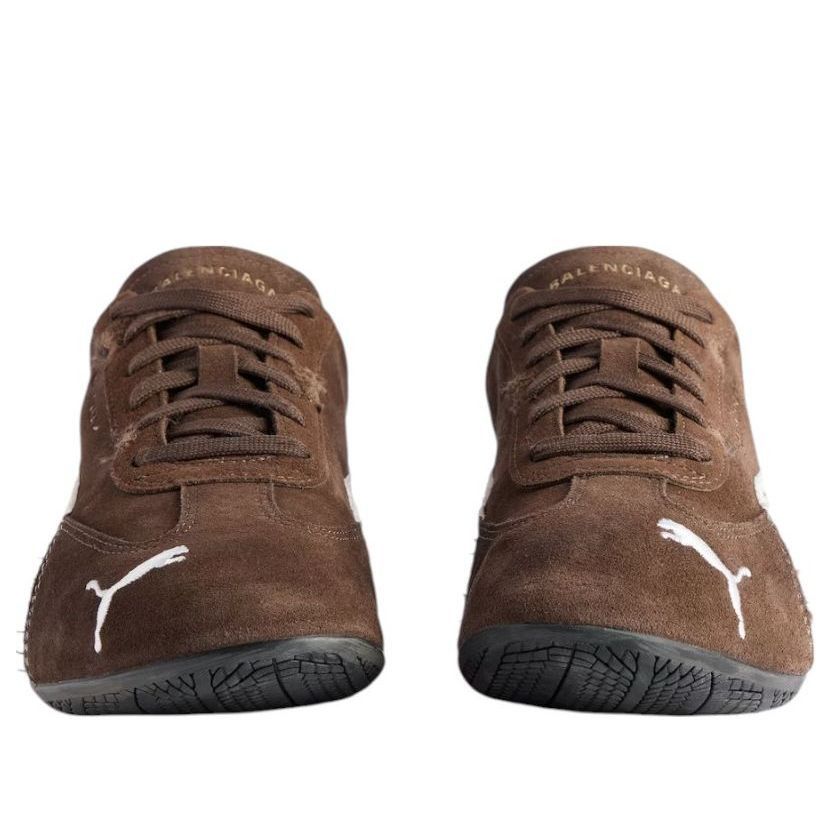 Balenciaga Balenciaga x Puma Speedcat Suede 'Distressed Brown White Size US 8 / EU 41 - 3 Thumbnail