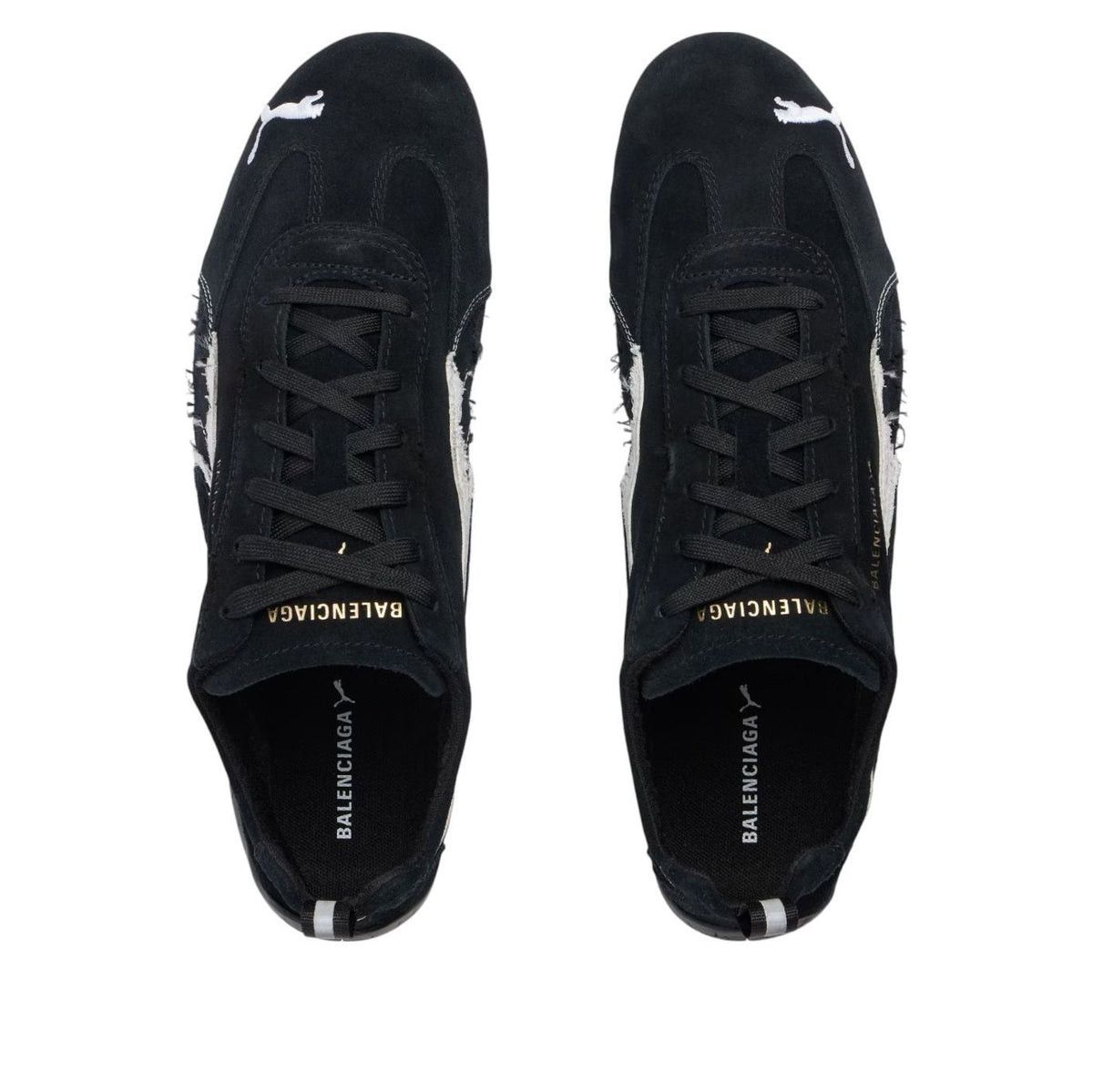 Balenciaga Balenciaga x Puma Speedcat Suede 'Distressed Black White Size US 10 / EU 43 - 4 Thumbnail