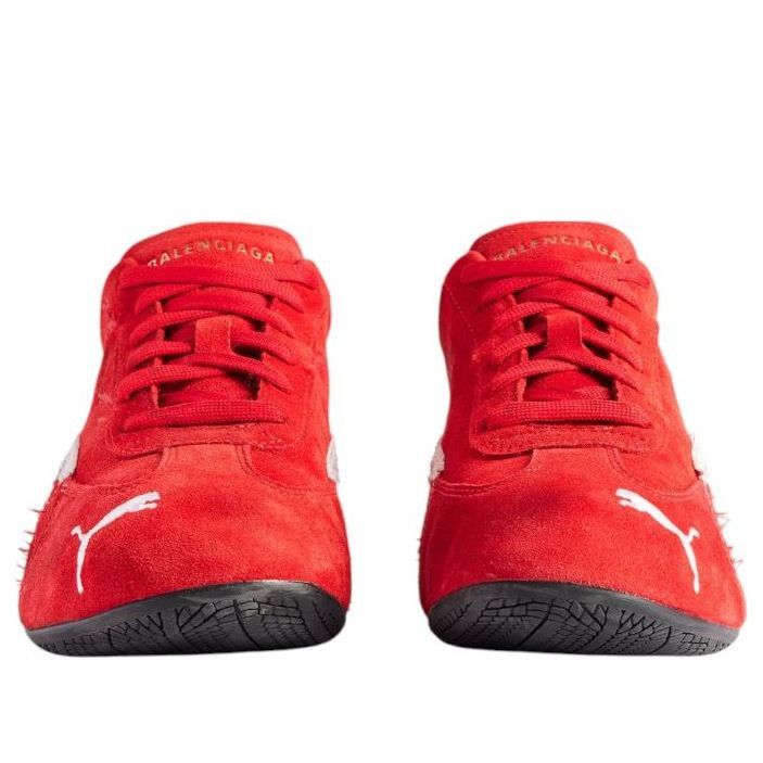 Balenciaga Balenciaga x Puma Speedcat Suede 'Distressed Red White Size US 11 / EU 44 - 2 Thumbnail