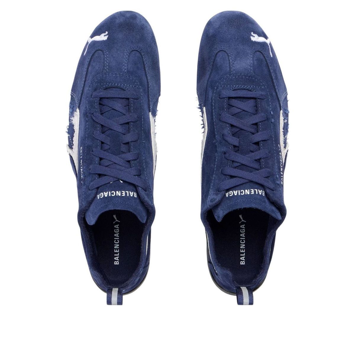 Balenciaga Balenciaga x Puma Speedcat Suede 'Distressed Blue White Size US 10 / EU 43 - 3 Thumbnail