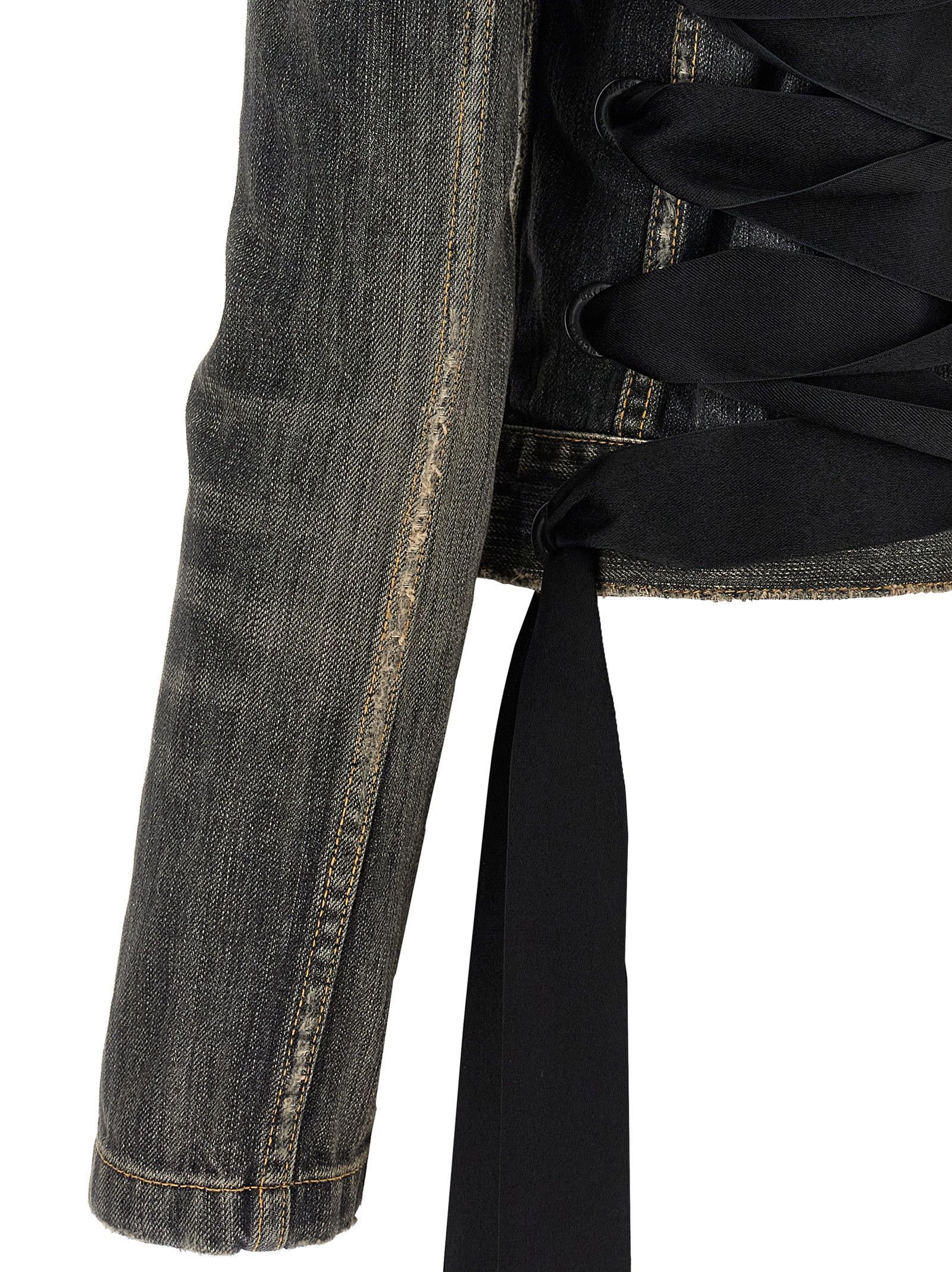 Balenciaga lace-up denim jacket Size M / US 6-8 / IT 42-44 - 4 Thumbnail