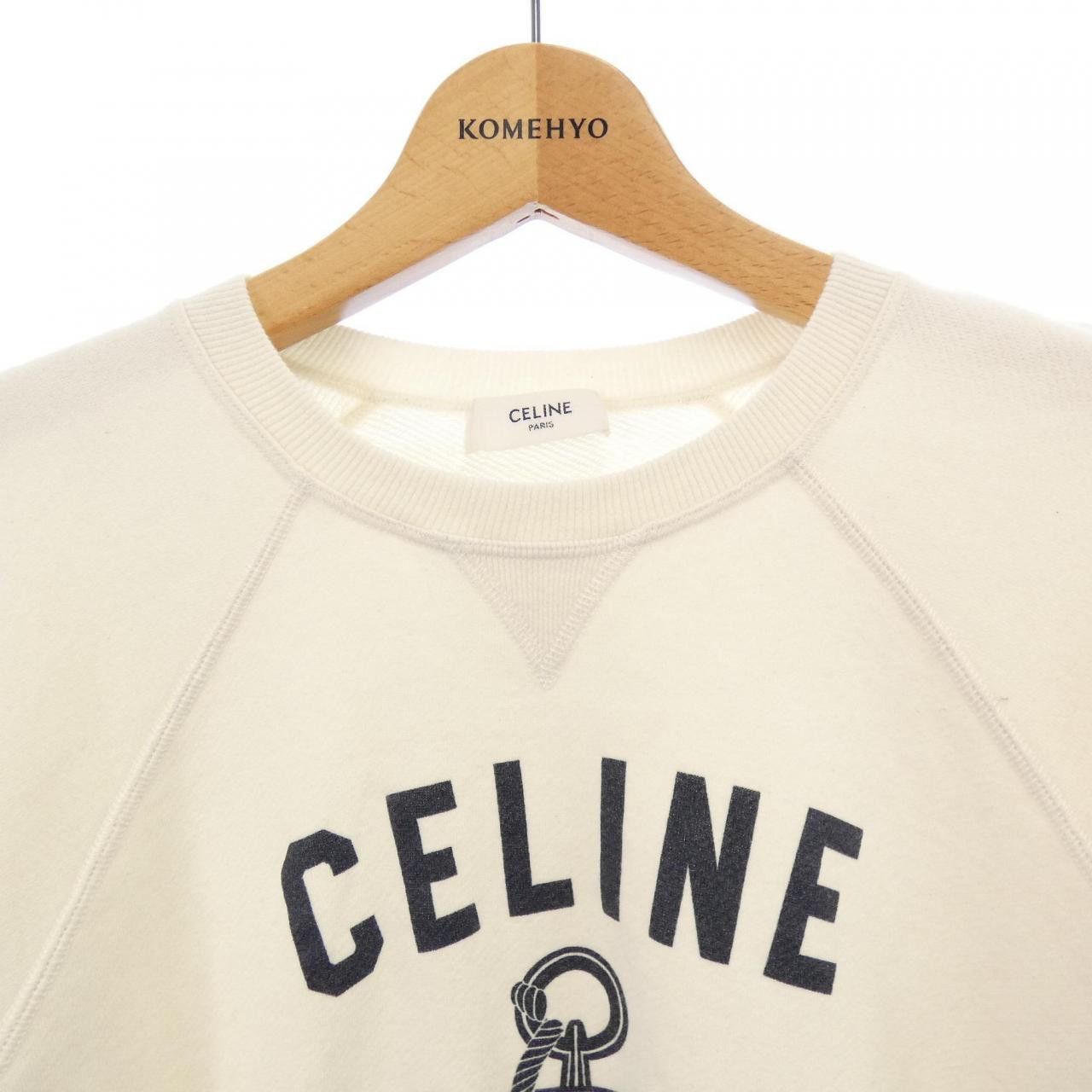 Celine Celine CELINE CELINE ANCHOR CASHMERE Blend Sweatshirt Textile Sweatshirts & Hoodies 2Y244450I DUTY FREE for USA Size ONE SIZE - 5 Thumbnail