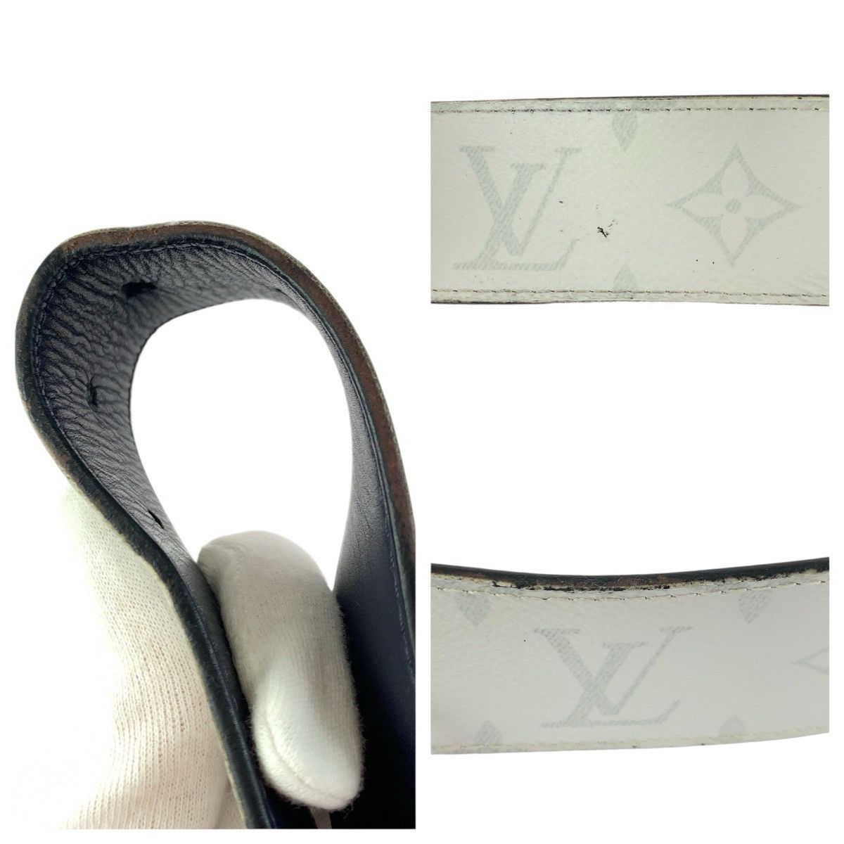 Louis Vuitton Louis Vuitton Louis Vuitton Monogram Belt Textile Belt M0003 DUTY FREE for USA Size ONE SIZE - 9 Thumbnail