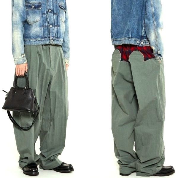 Maison Margiela Maison Margiela Maison Margiela x Pendleton Yoke Trousers Cotton Nylon Trousers Limited Textile Bottoms S29KA0383 S78035 DUTY FREE for USA Size ONE SIZE - 3 Thumbnail