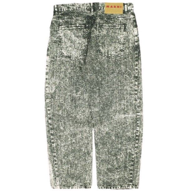 Marni Marni Marni Marble Dyed Denim Wide Leg Jeans Textile Jeans PAJD0425A0USCT87 DUTY FREE for USA Size ONE SIZE - 2 Thumbnail