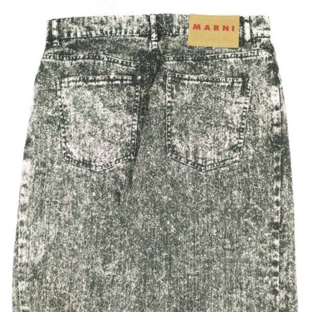Marni Marni Marni Marble Dyed Denim Wide Leg Jeans Textile Jeans PAJD0425A0USCT87 DUTY FREE for USA Size ONE SIZE - 7 Thumbnail