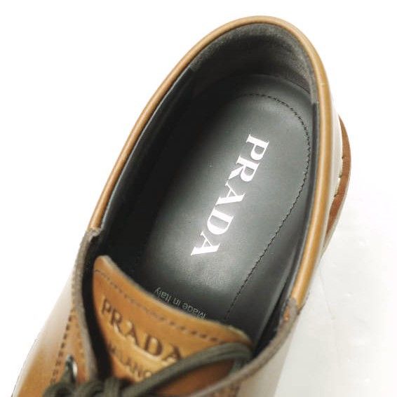Prada Prada Prada Calf Leather Lace Up Shoes Leather Shoes 2EE416070 DUTY FREE for USA Size ONE SIZE - 7 Thumbnail