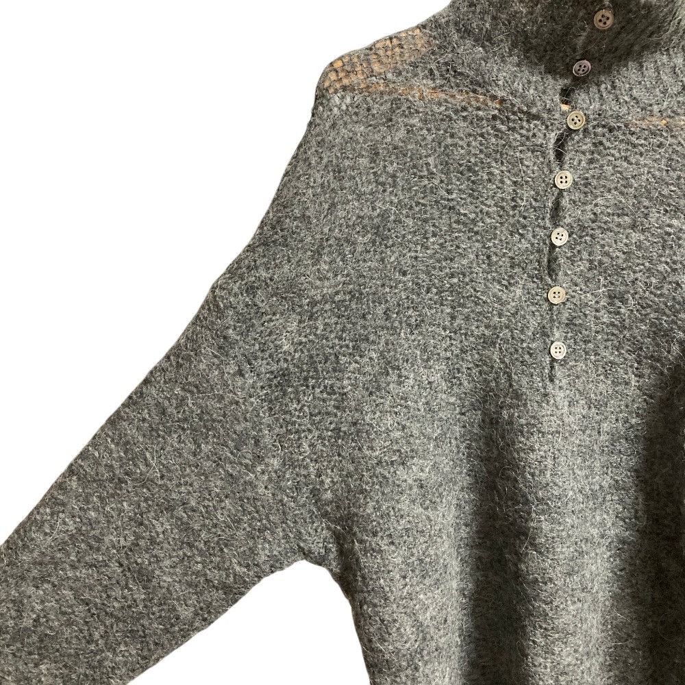 Other Other Plage ALPACA MIX Button Knit Pullover Textile Tops DUTY FREE for USA Size ONE SIZE - 2 Thumbnail