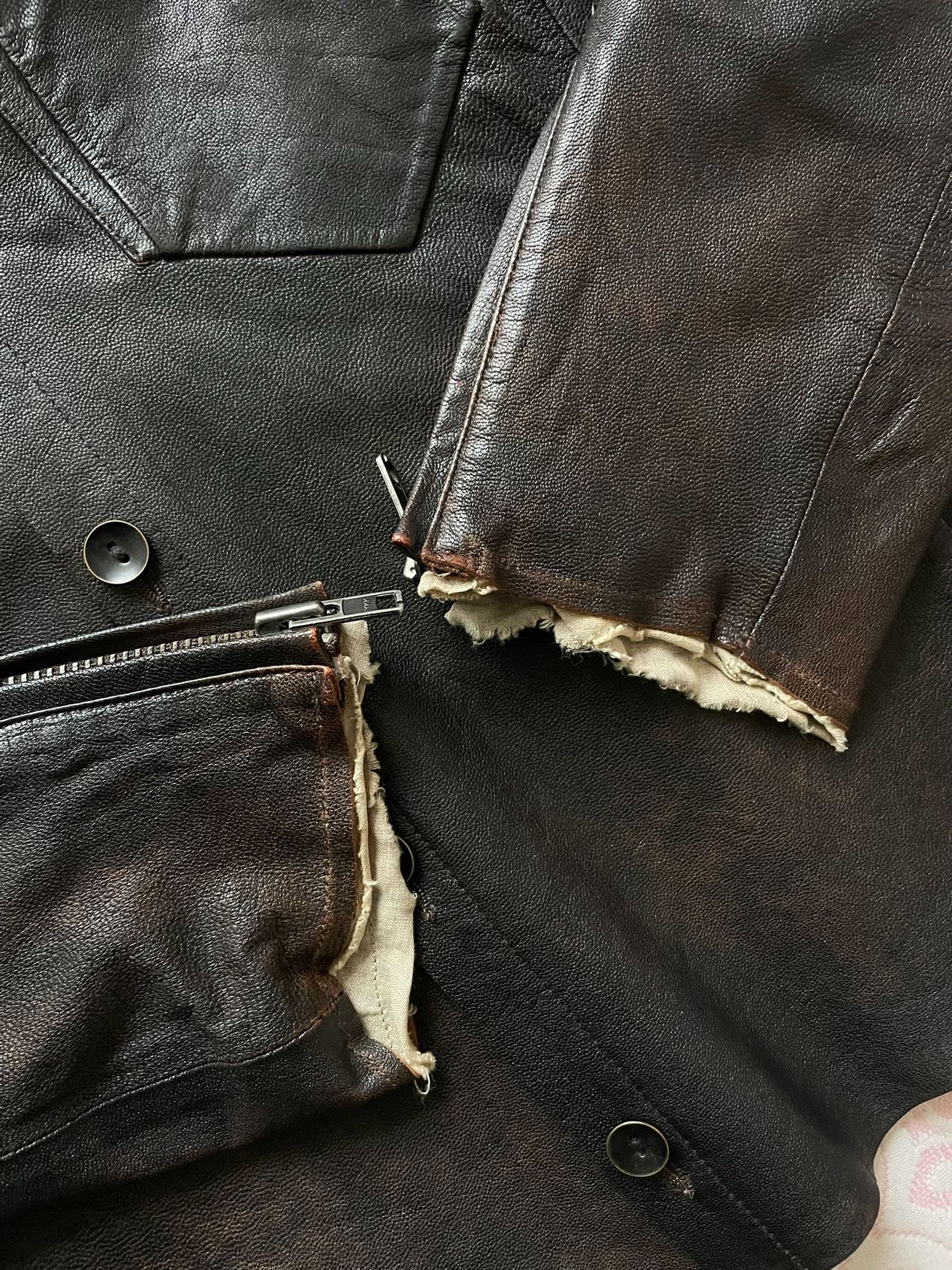 Diesel Black Gold Diesel Black Gold Shirt Leather Jacket Size US L / EU 52-54 / 3 - 5 Thumbnail