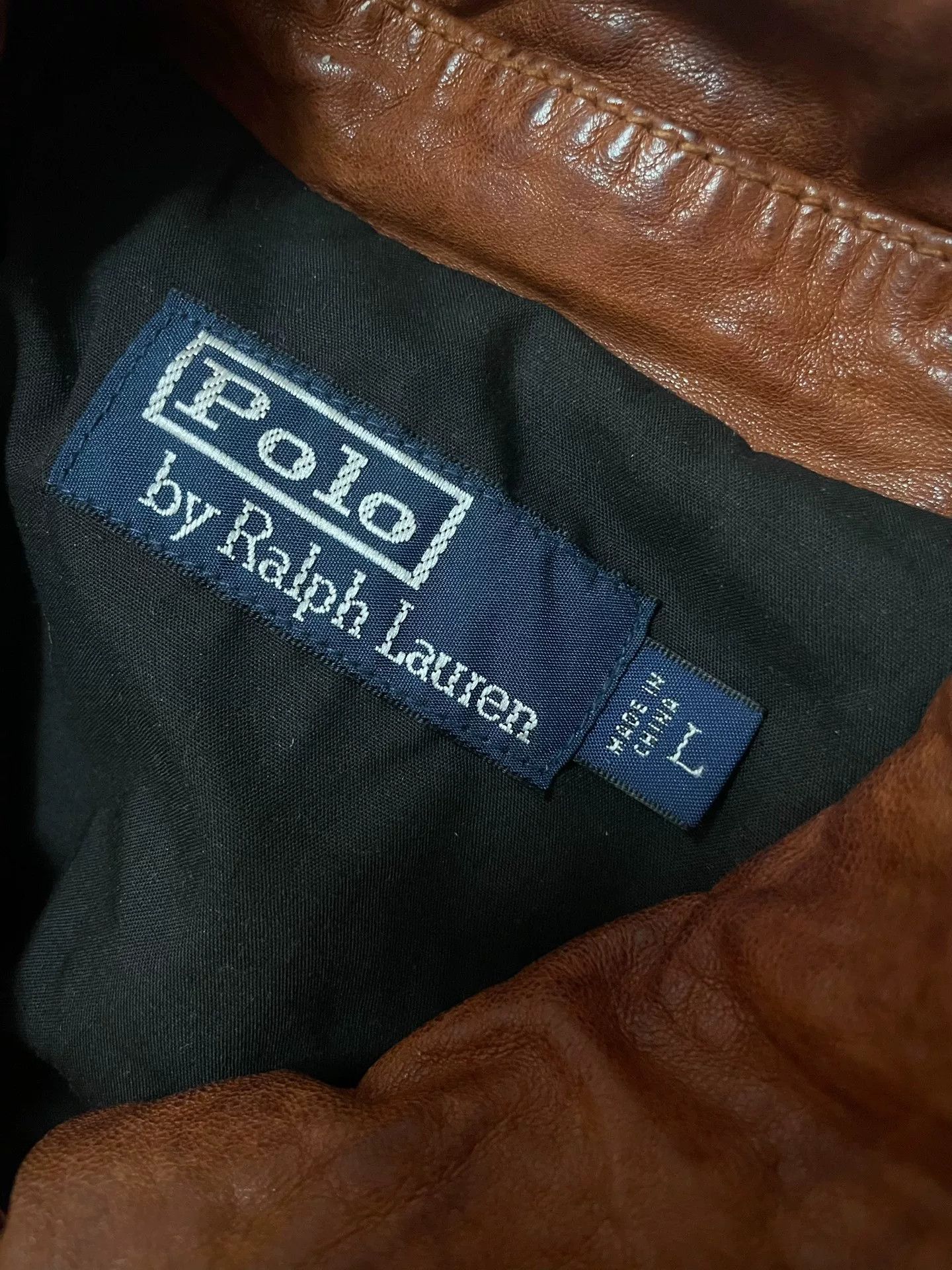 Ralph Lauren Blue Label RL Ralph Lauren Vintage Leather Jacket Size US L / EU 52-54 / 3 - 6 Thumbnail