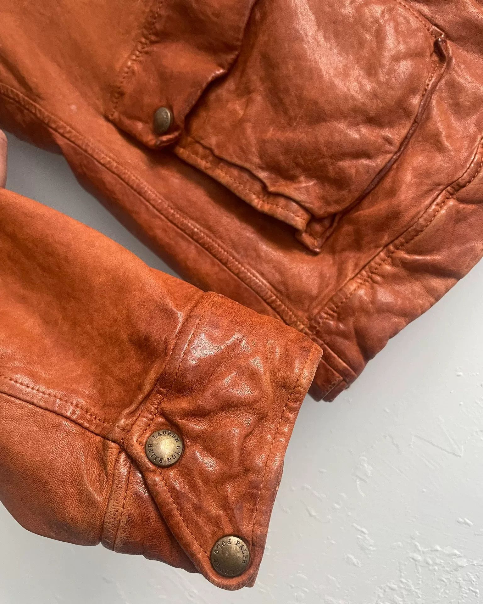Ralph Lauren Blue Label RL Ralph Lauren Vintage Leather Jacket Size US L / EU 52-54 / 3 - 5 Thumbnail