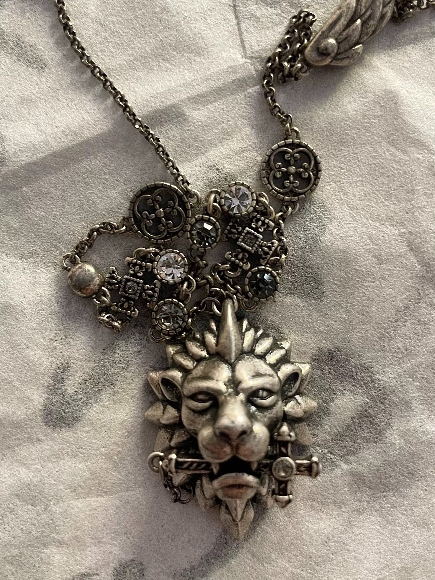 ANGEL CHEN GoddessCheng Lion Courage Silver Necklace Size ONE SIZE - 3 Thumbnail