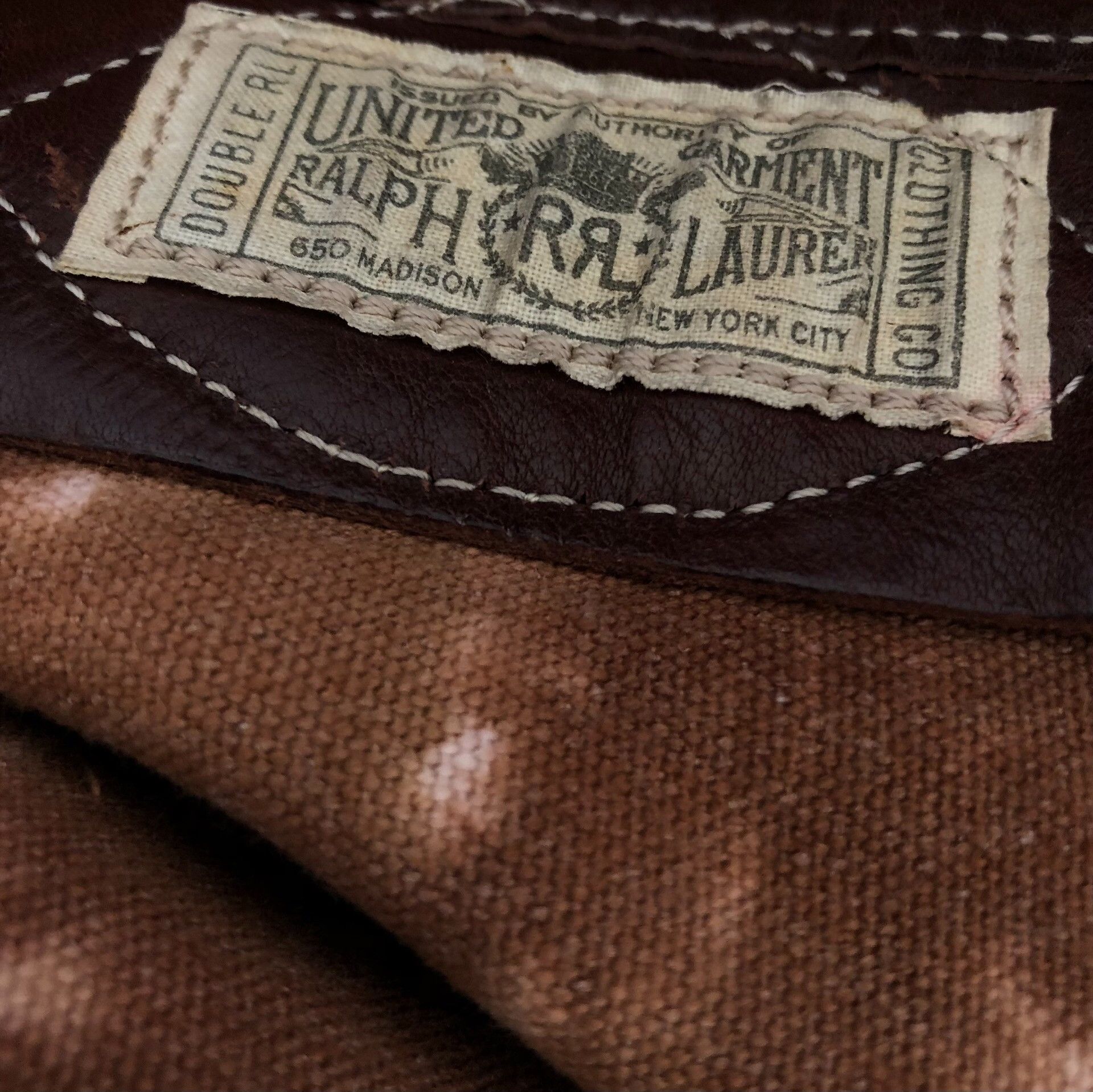 RRL Ralph Lauren RRL Double RL Distressed Bucket Drawstring Bag Size ONE SIZE - 7 Thumbnail