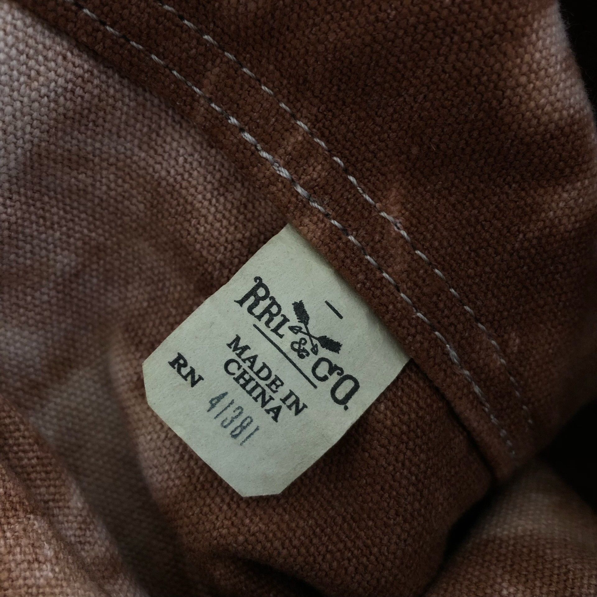 RRL Ralph Lauren RRL Double RL Distressed Bucket Drawstring Bag Size ONE SIZE - 8 Thumbnail