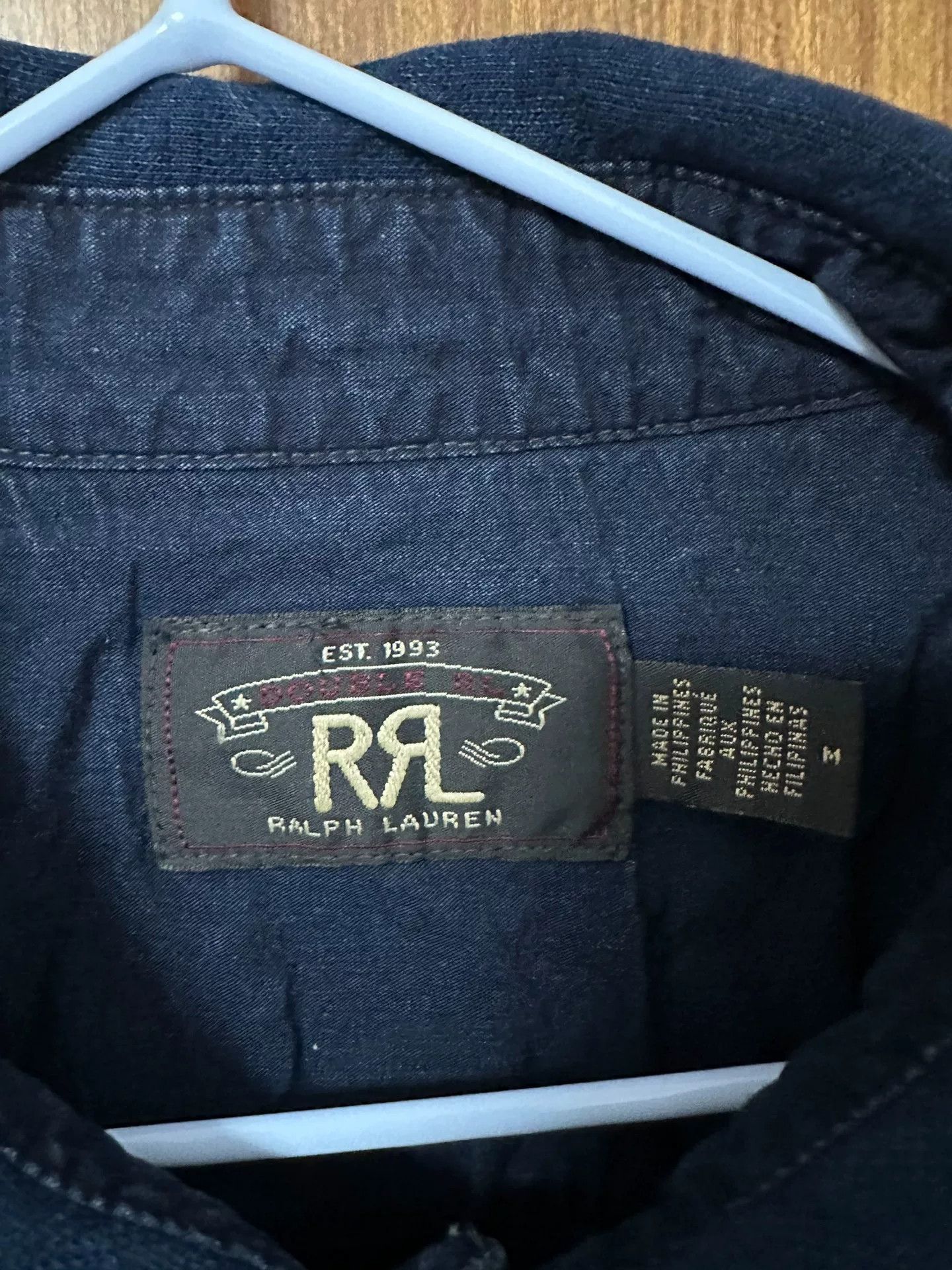 RRL Ralph Lauren RRL Dark Blue Work Shirt M Size US M / EU 48-50 / 2 - 5 Thumbnail