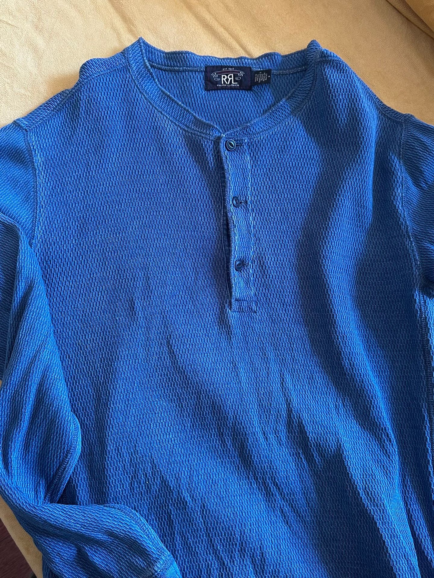 RRL Ralph Lauren RRL Ralph Lauren Blue Long-Sleeve Sweater M Size US M / EU 48-50 / 2 - 2 Thumbnail