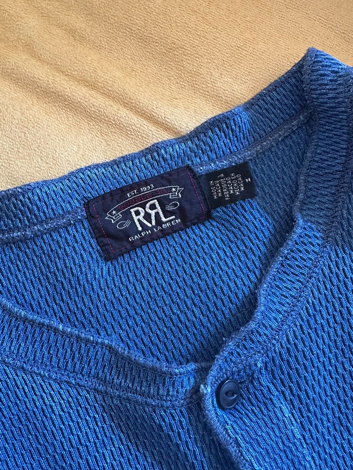 RRL Ralph Lauren RRL Ralph Lauren Blue Long-Sleeve Sweater M Size US M / EU 48-50 / 2 - 3 Thumbnail