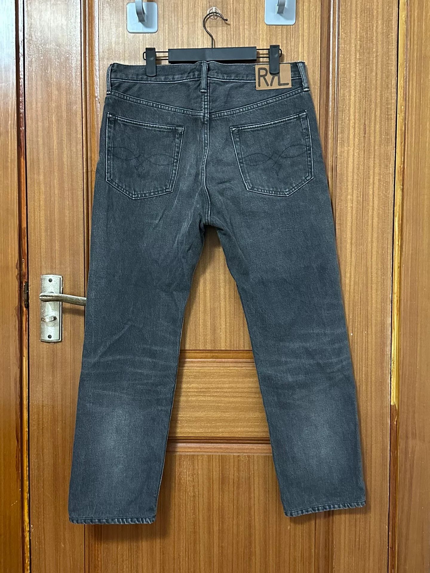 RRL Ralph Lauren RRL Gray Washed Cotton Jeans Size US 32 / EU 48 - 2 Thumbnail