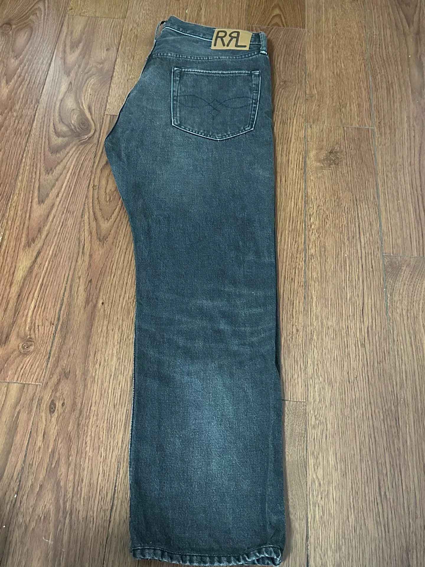 RRL Ralph Lauren RRL Gray Washed Cotton Jeans Size US 32 / EU 48 - 4 Thumbnail