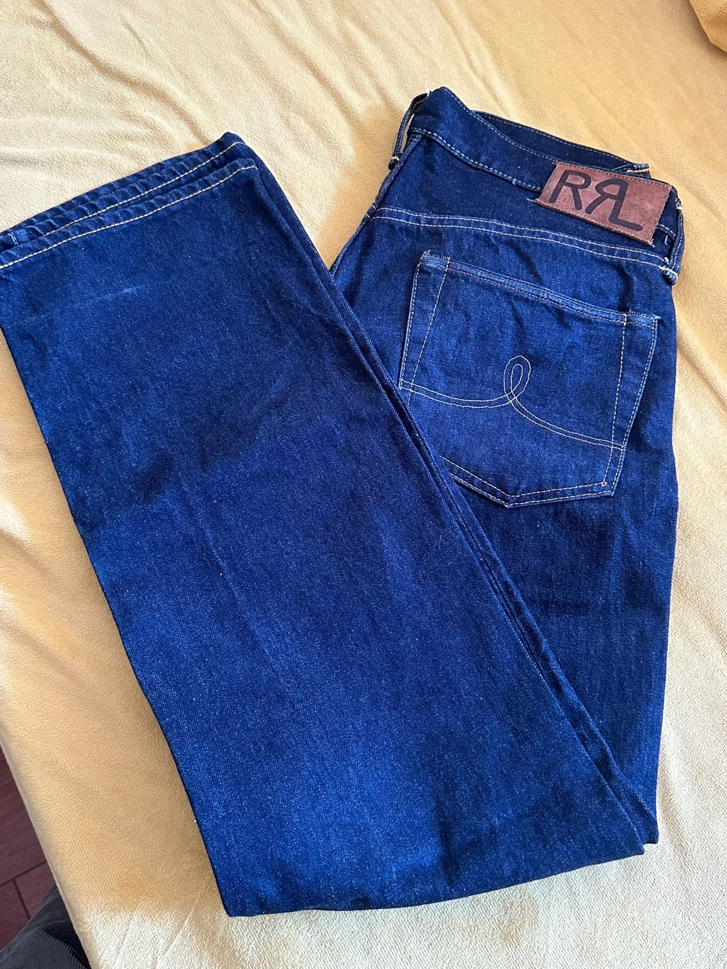 RRL Ralph Lauren RRL Raw Denim Straight Jeans Size US 32 / EU 48 - 3 Thumbnail