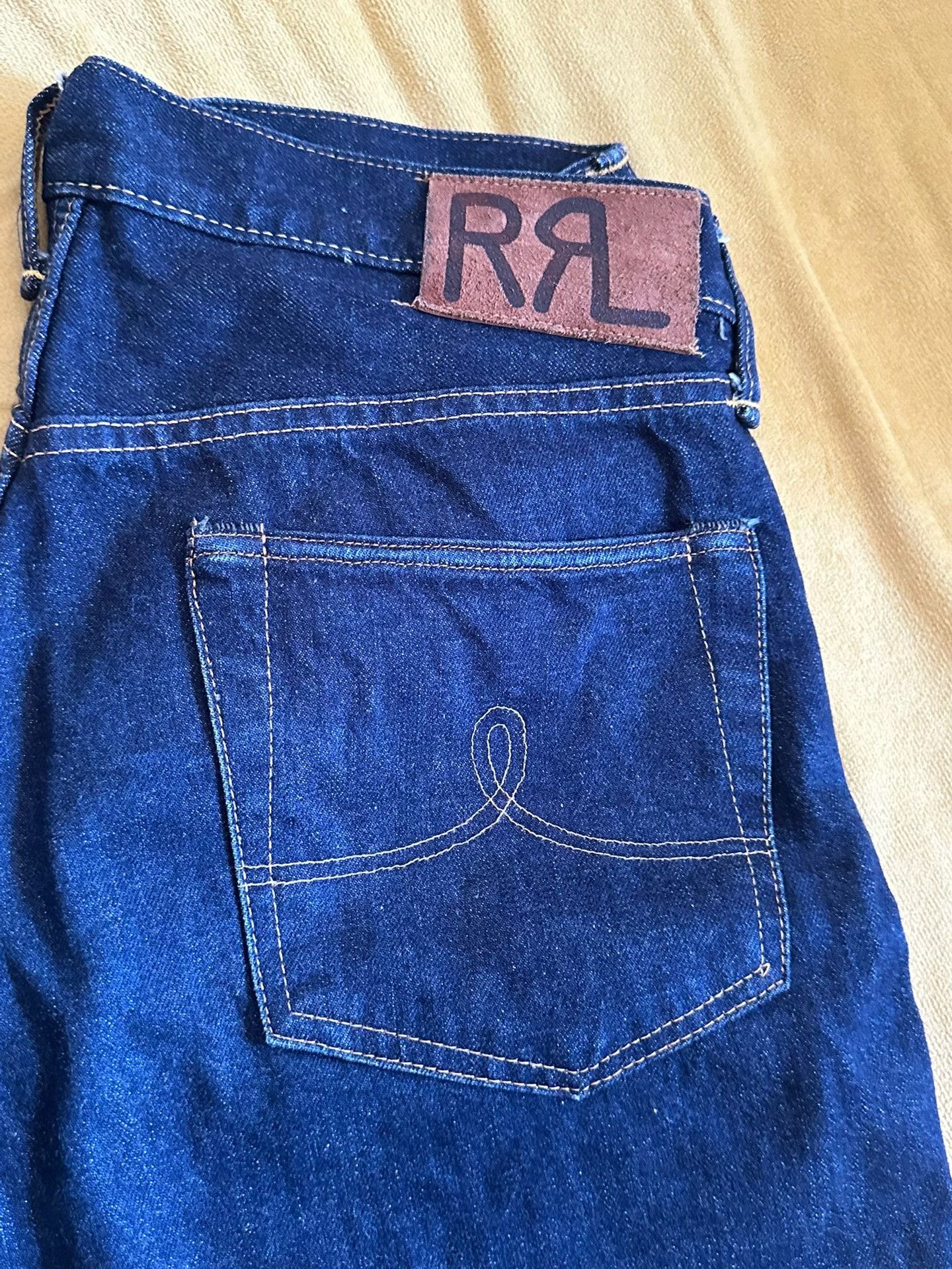 RRL Ralph Lauren RRL Raw Denim Straight Jeans Size US 32 / EU 48 - 2 Thumbnail