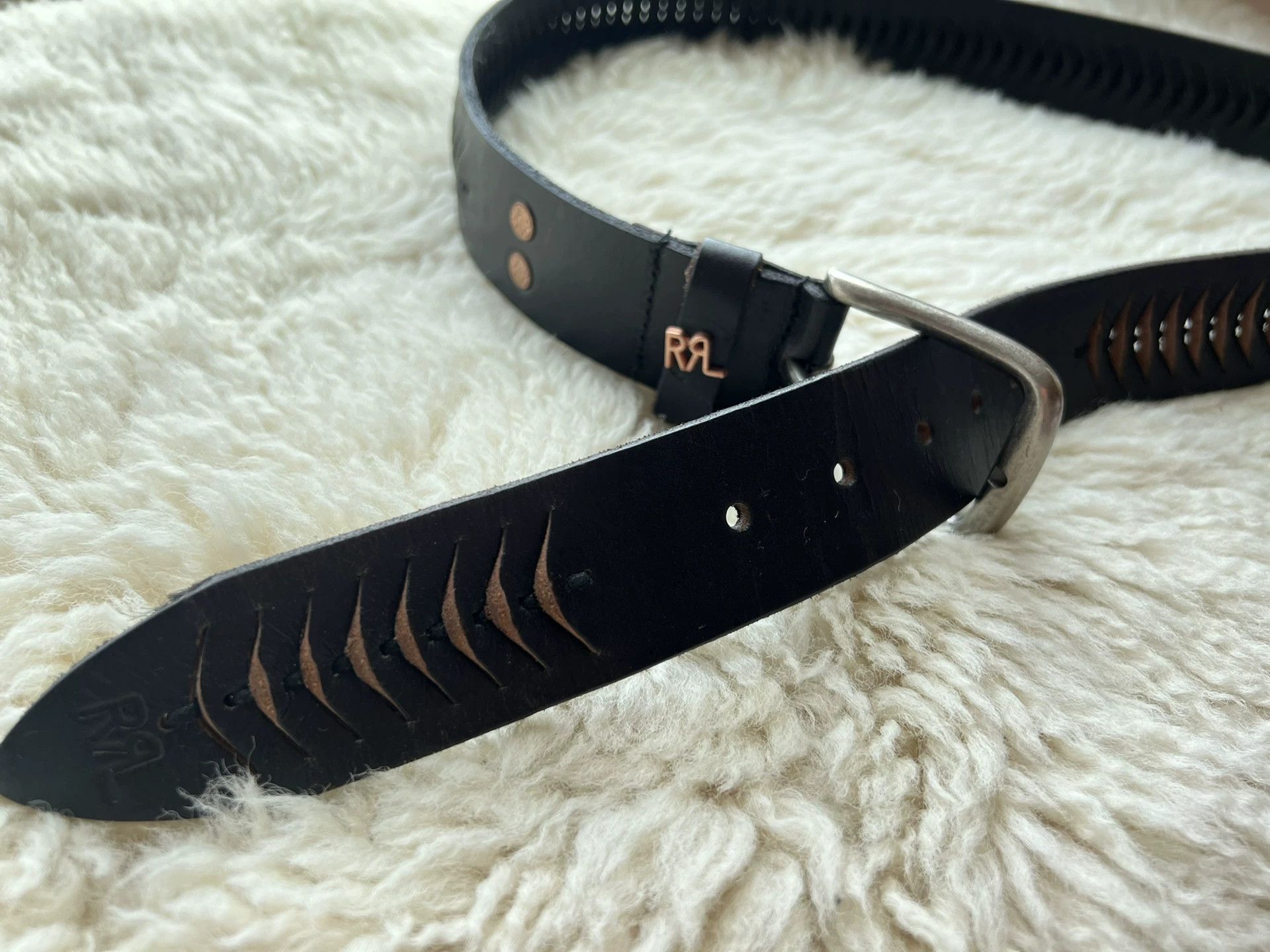 RRL Ralph Lauren RRL Men's Casual Leather Belt Size ONE SIZE - 2 Thumbnail