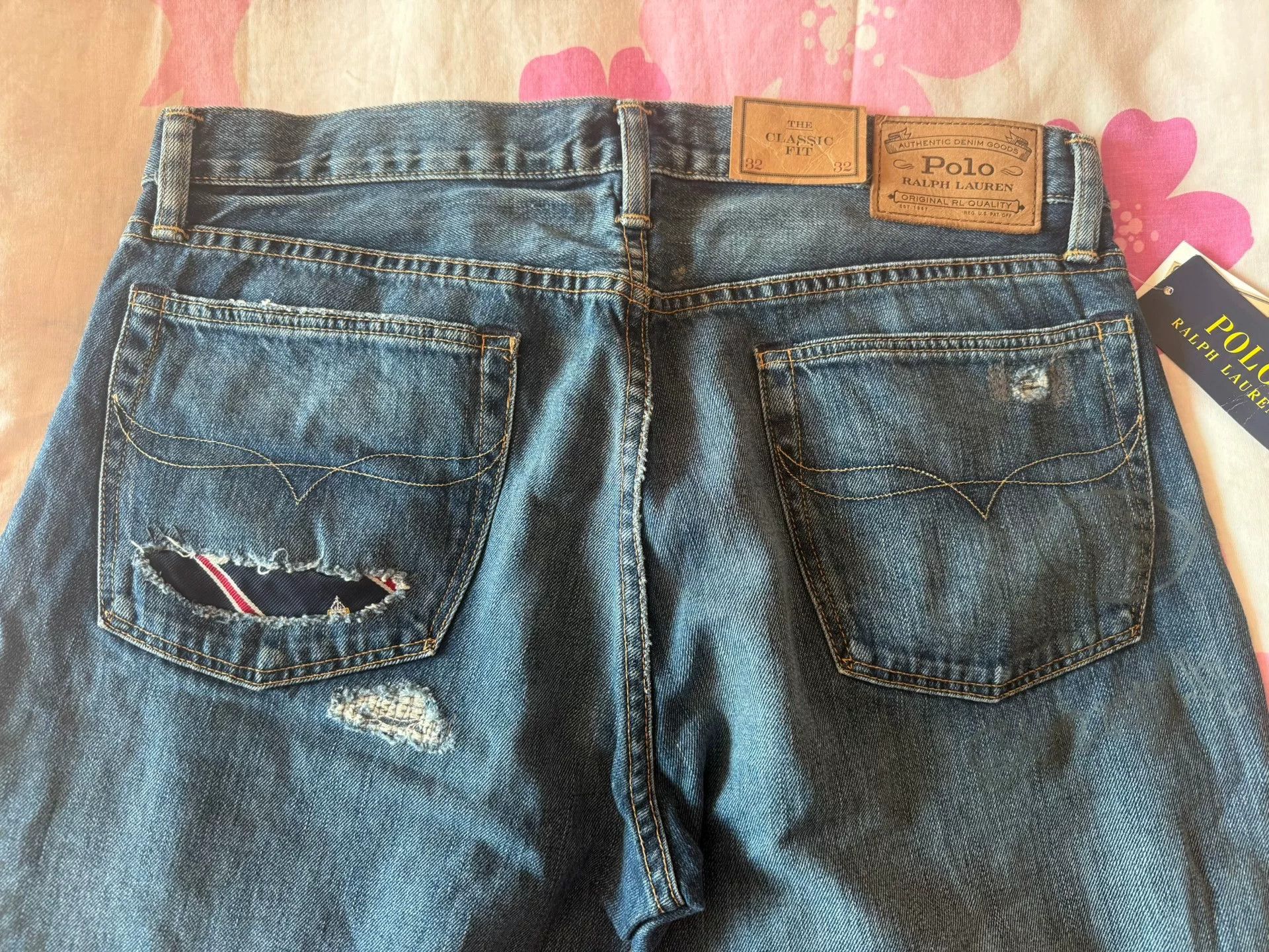 Polo Ralph Lauren Polo Ralph Lauren Men's Distressed Jeans Size US 32 / EU 48 - 3 Thumbnail